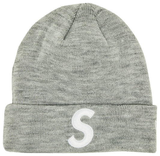 Supreme New Era S Logo Beanie Heather Grey