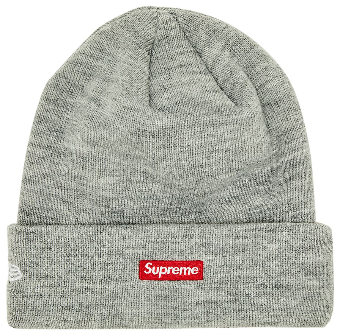 Supreme New Era S Logo Beanie Heather Grey