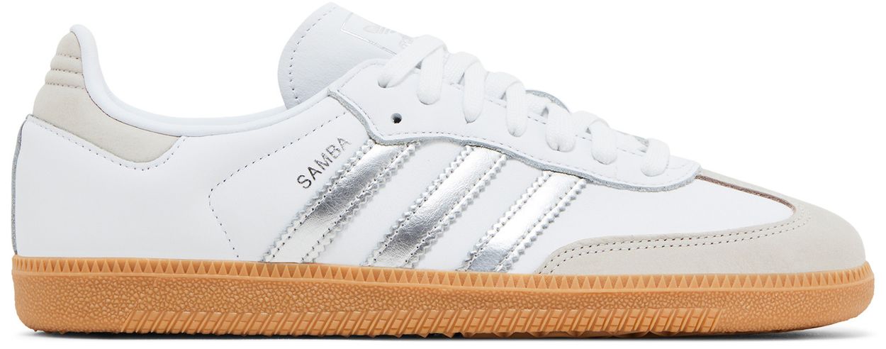 adidas Samba OG White Silver Metallic Grey (W)