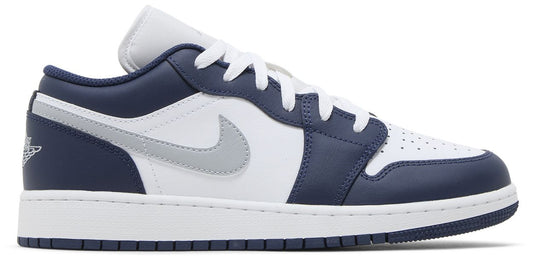 Jordan 1 Low Midnight Navy Wolf Grey (GS)