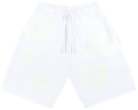 Denim Tears Mono Cotton Wreath Shorts White