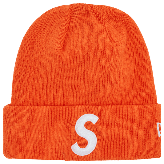 Supreme New Era S Logo Beanie Orange