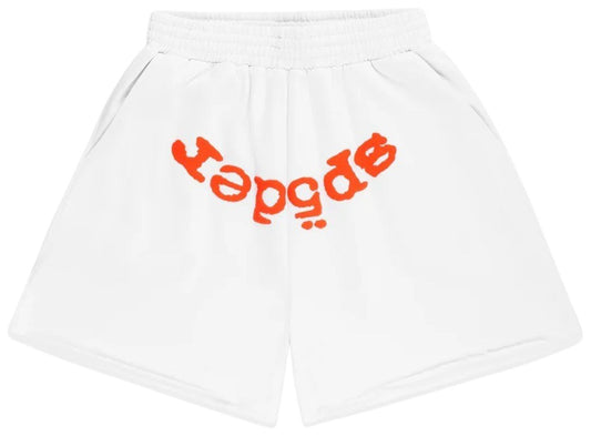 Sp5der OG Web V2 Sweatshort White