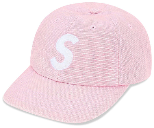 Supreme Canvas S Logo Hat Pink