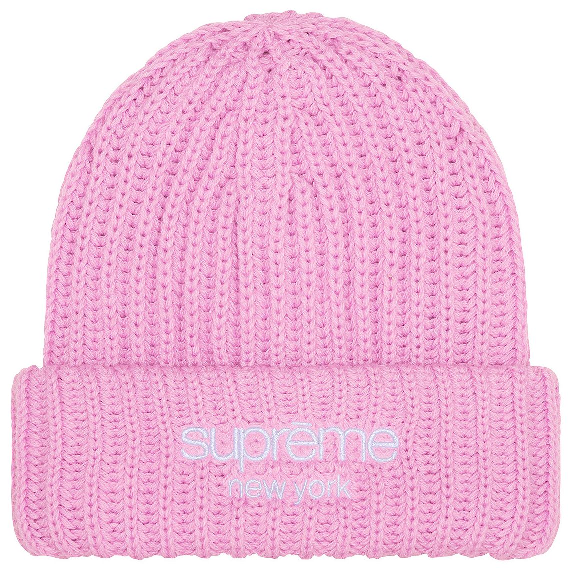 Supreme Chunky Rib Classic Beanie Pink
