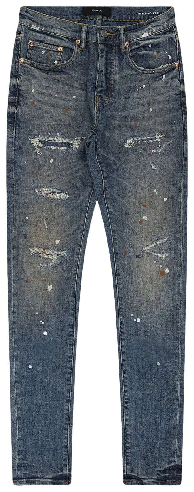 Purple Brand Dark Indigo Paint Jeans