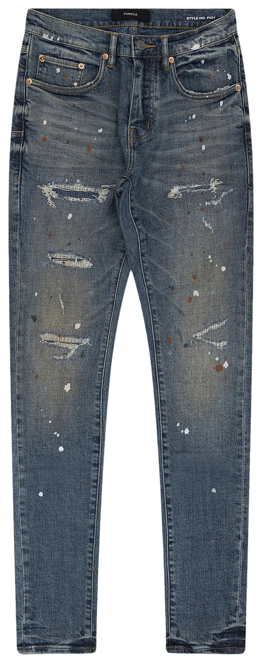 Purple Brand Dark Indigo Paint Jeans