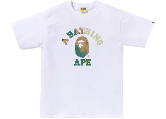 BAPE College Tee Tie Dye Green