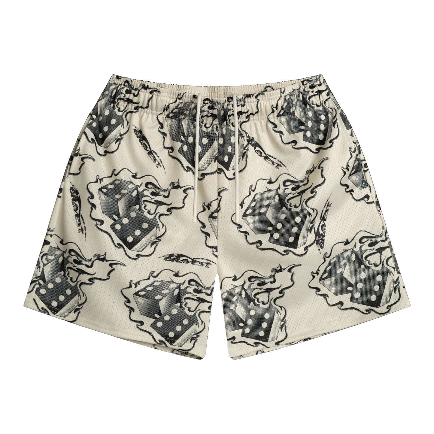 Bravest Studios Cream Dice Shorts