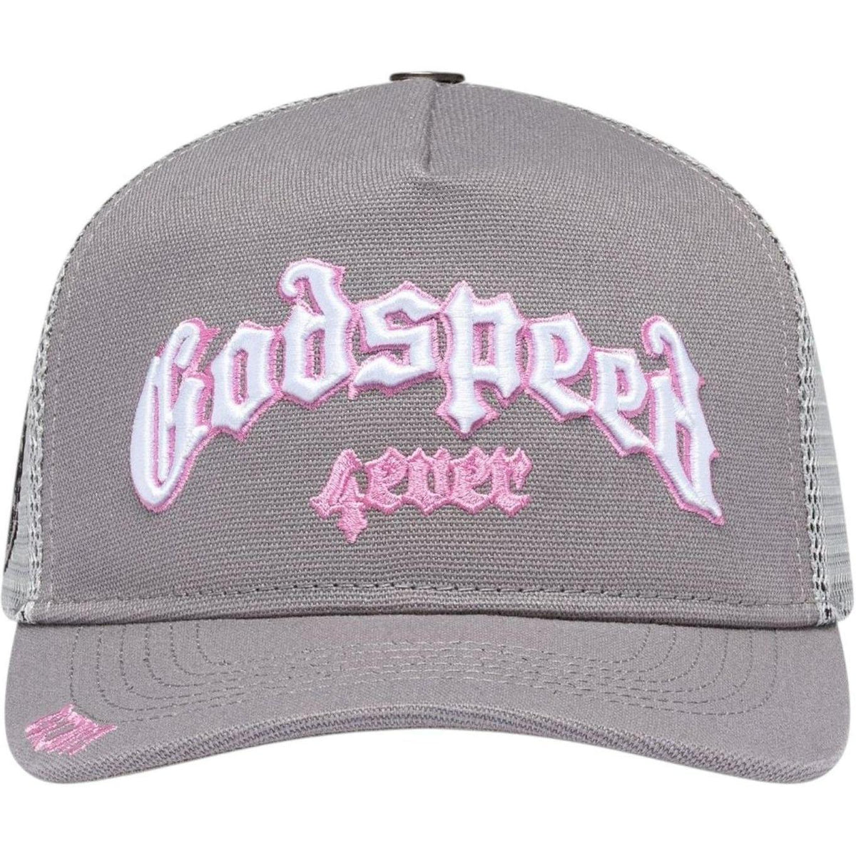 Godspeed GS Forever Trucker Hat Grey Pink