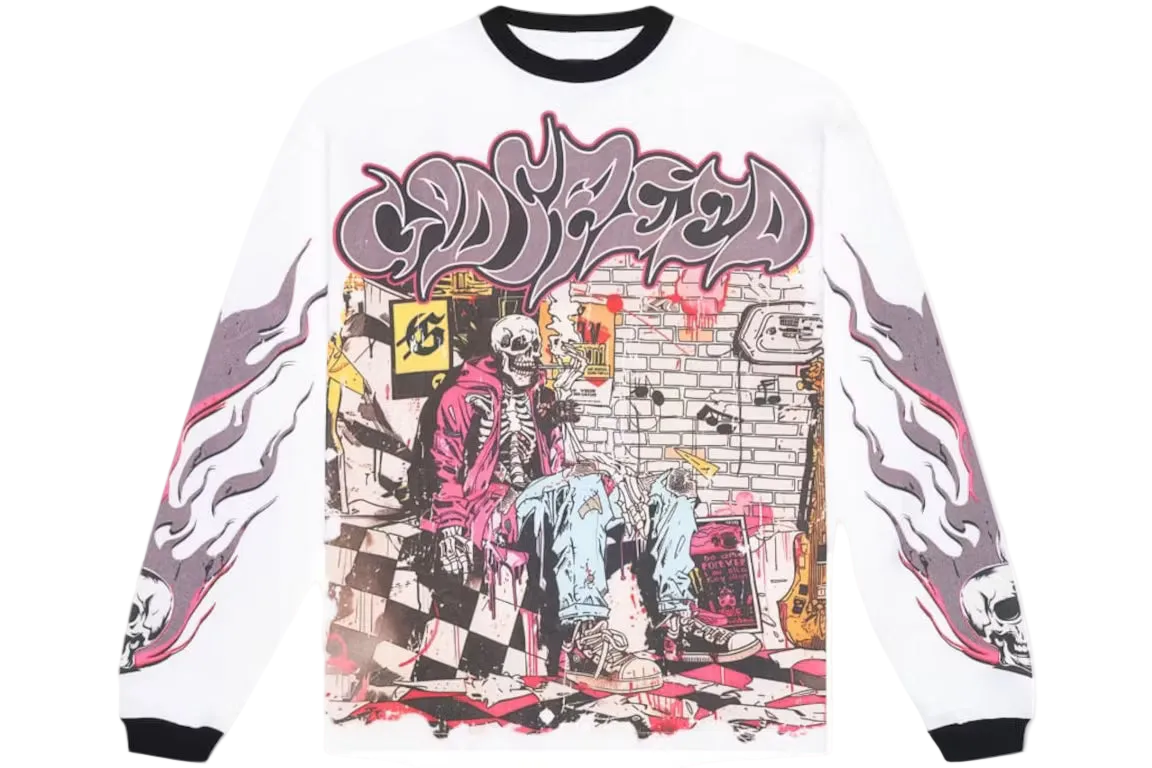 Godspeed Stoner Long Sleeve Tee White