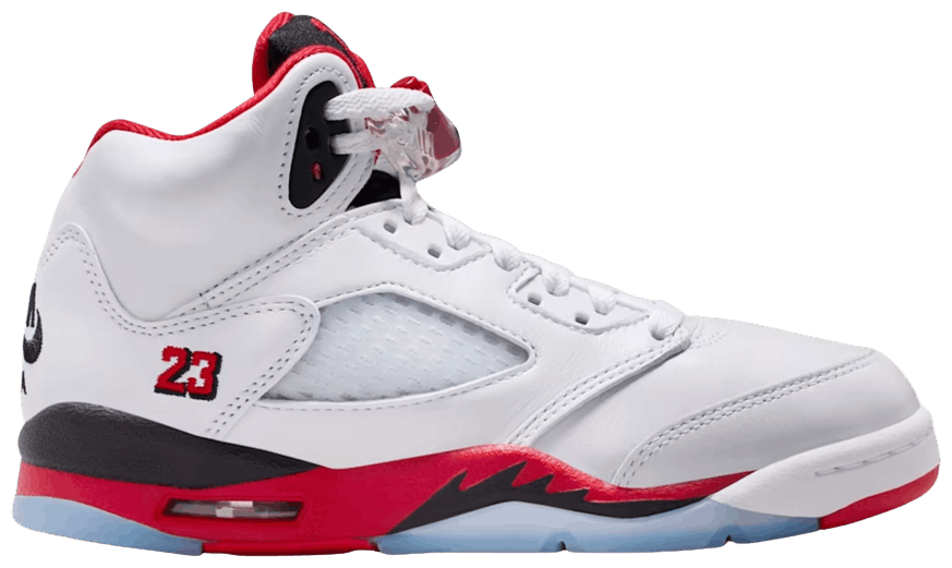 Jordan 5 Retro Fire Red Black Tongue (GS)