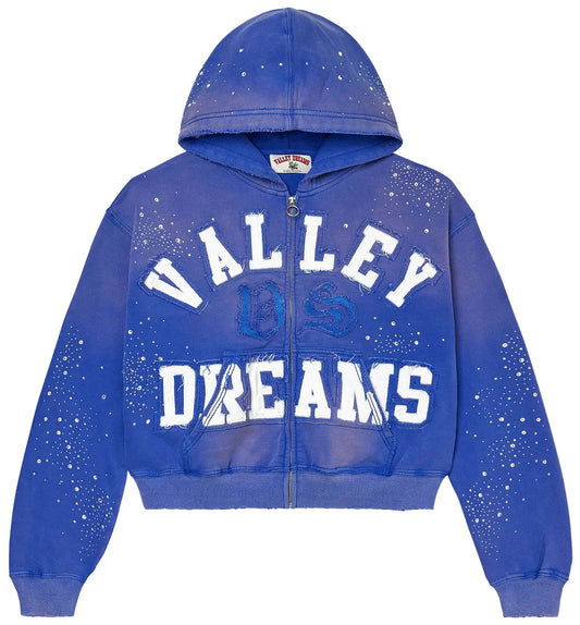 VALE Forever Classico Zip Up Hoodie Sapphire
