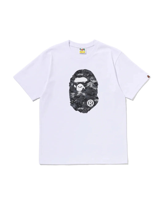 BAPE Multi Pixel Camo Ape Head Tee White