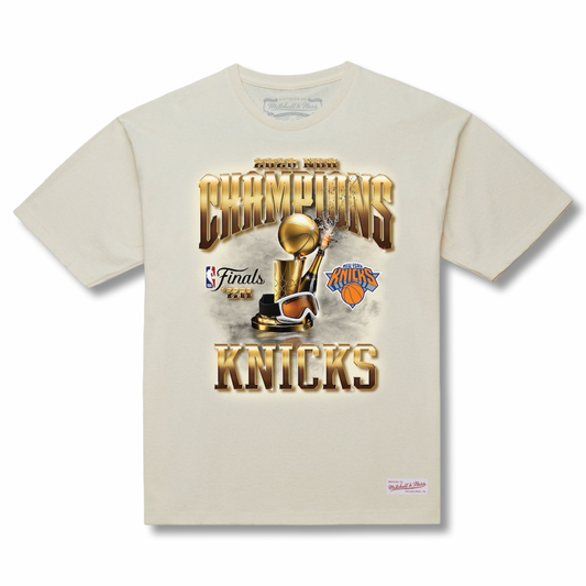 New York Knicks Cream 2026 NBA Finals Champions Tee