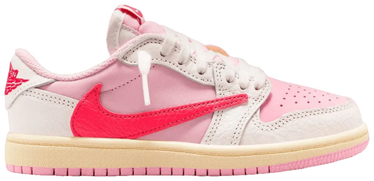 Jordan 1 Retro Low OG SP Travis Scott Sail Tropical Pink (PS)