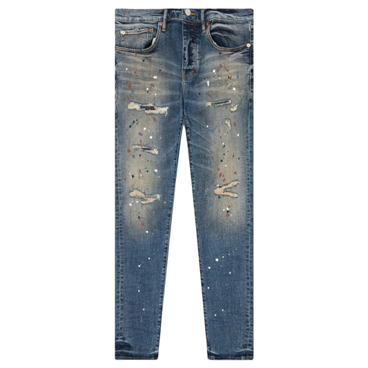 Purple Brand Dark Indigo Paint Jeans