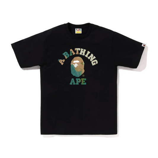 BAPE College Tee Tie Dye Green