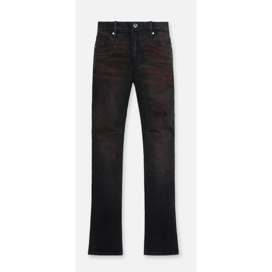 RTA Denis Black Red Glow Jeans