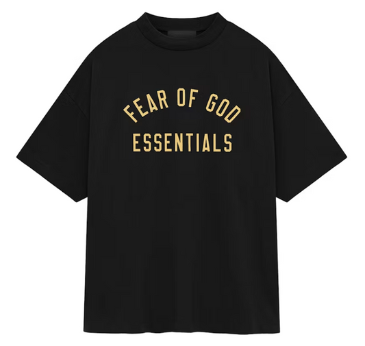 Fear of God Essentials Jersey Tee Gold Black