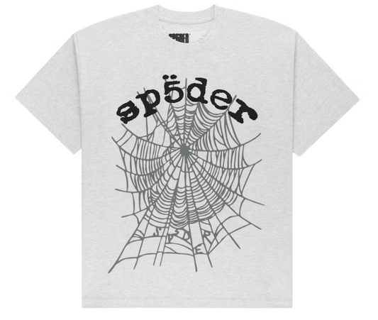 Sp5der OG Web V2 Tee Heather Grey