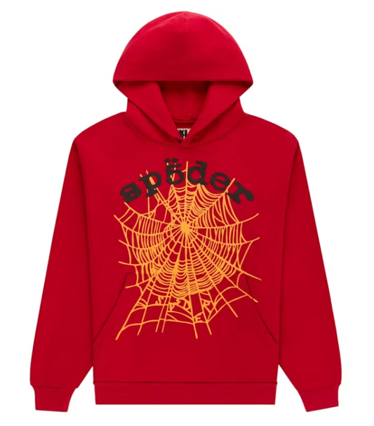 Sp5der OG Web V2 Hoodie Red