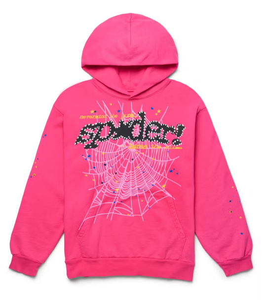 Sp5der P*NK V2 Hoodie Pink