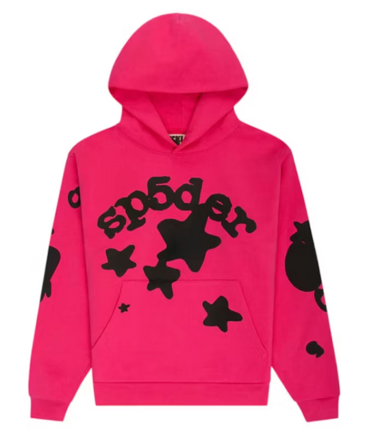 Sp5der Beluga Hoodie Pink