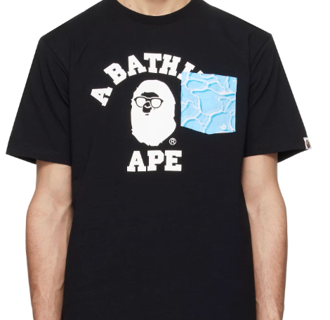 BAPE ABC Sea Surface College Tee