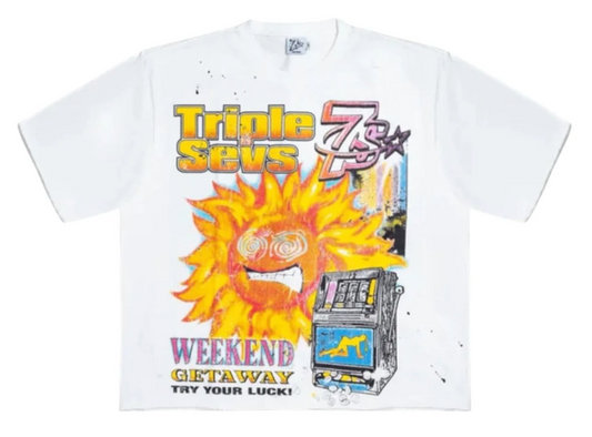 Triple Sevens Weekender Tee White