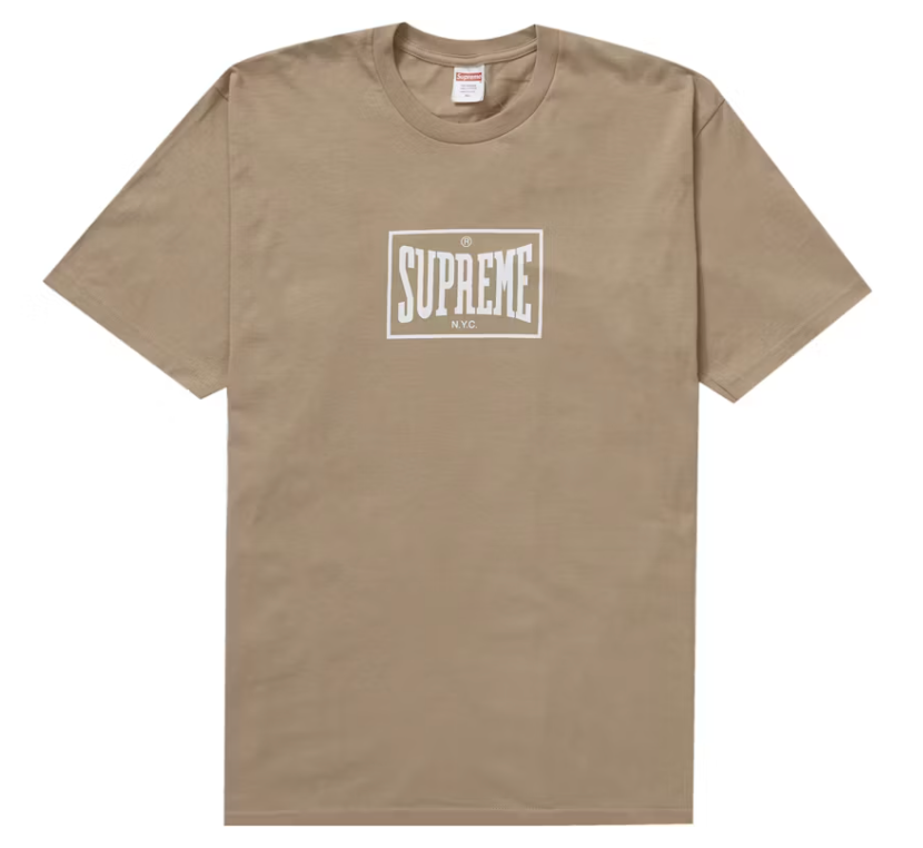 Supreme Warm Up Tee Khaki