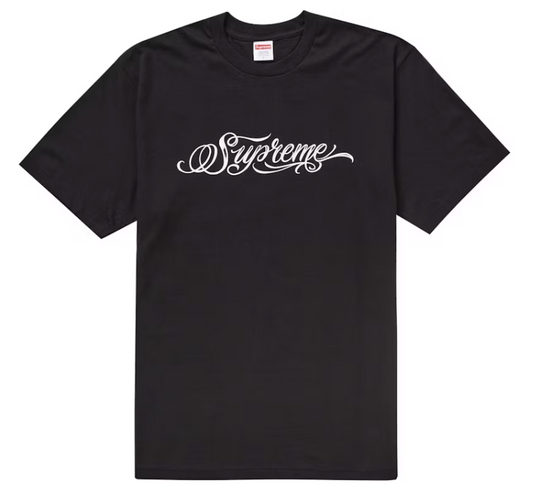 Supreme Script Tee Black