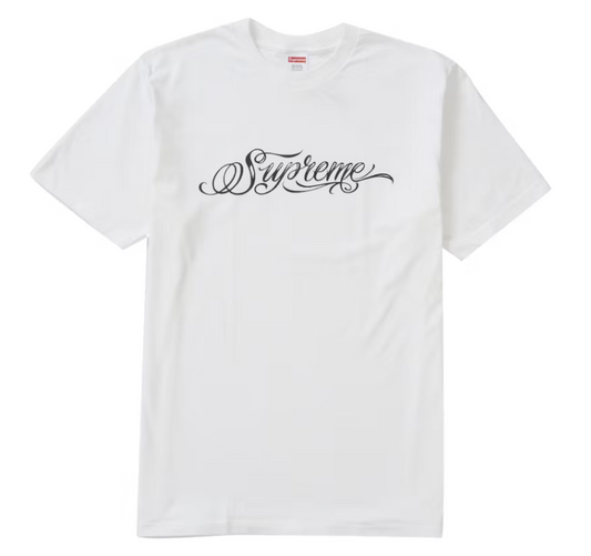 Supreme Script Tee White