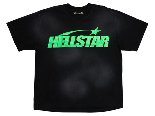 Hellstar Classic Tee (Gel Print) Green Black