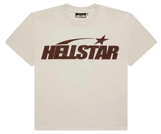 Hellstar Classic Tee (Gel Print) Brown White