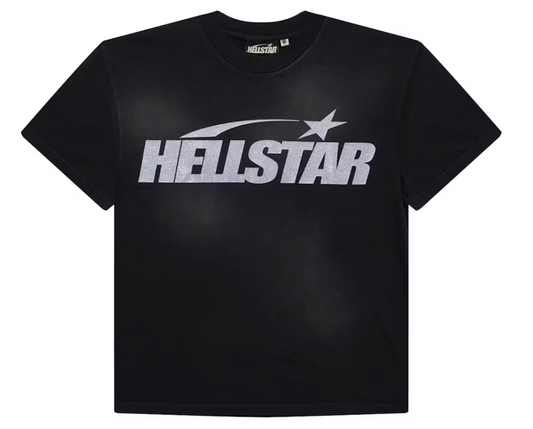 Hellstar Classic Tee Glitter Logo Black