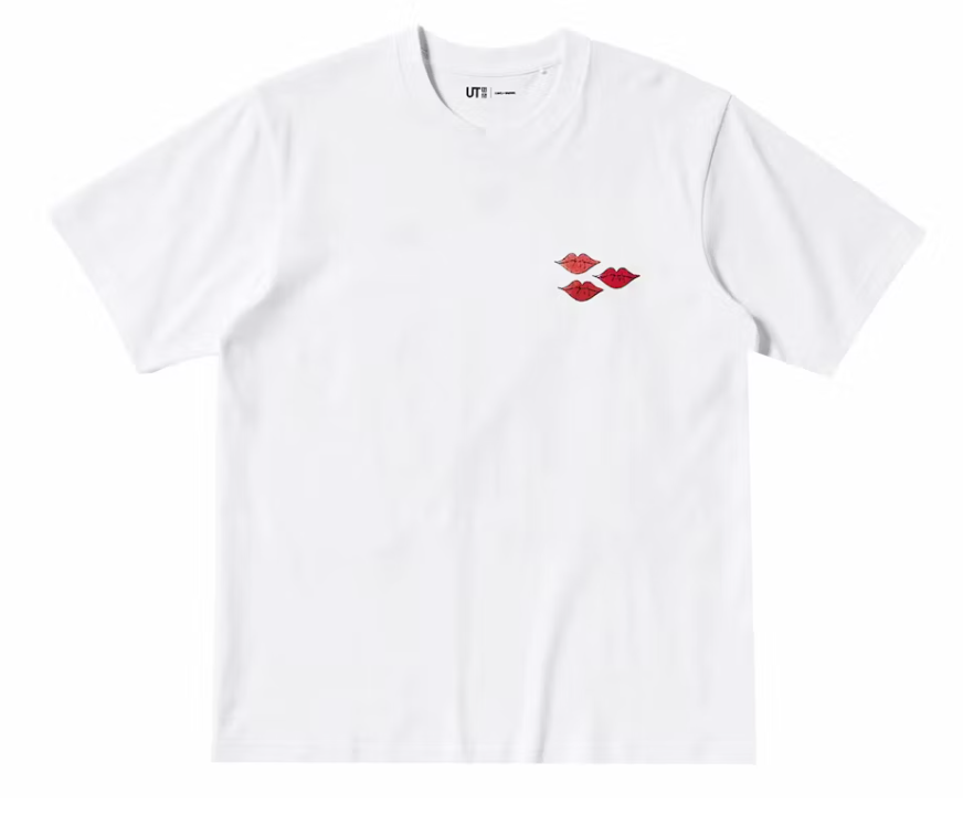 KAWS x Warhol Graphic Tee White Pink