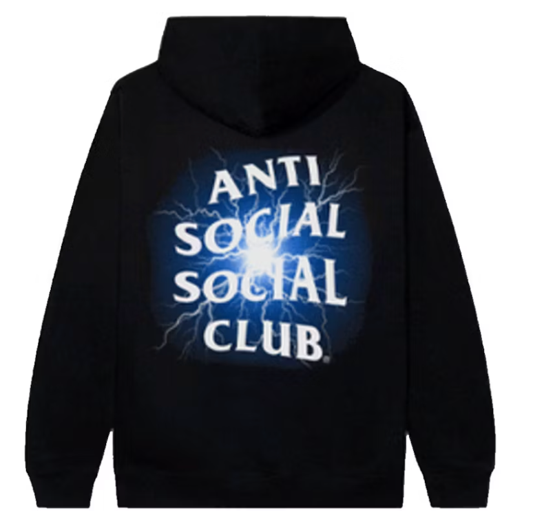 Anti Social Social Club Pain Hoodie Black Blue