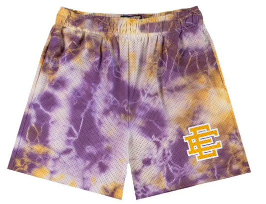 Eric Emanuel EE Basic Short Purple Tie Dye/Yellow