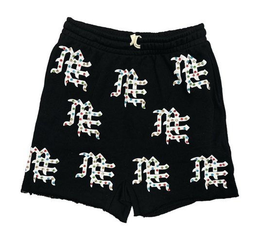 Mixed Emotion Black ME Logo Shorts