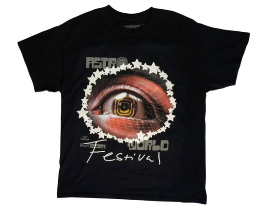 Travis Scott Starry Eyed Tee Black