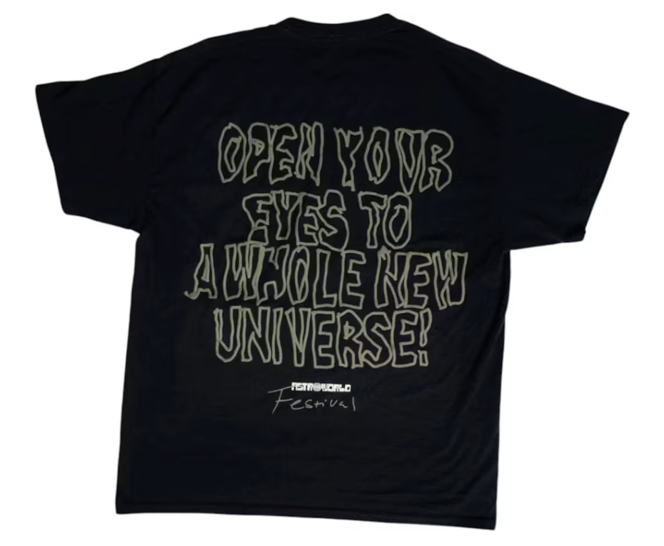 Travis Scott Starry Eyed Tee Black