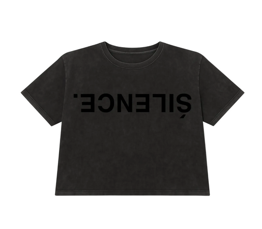 SILENCE Archive Tee Acid Black