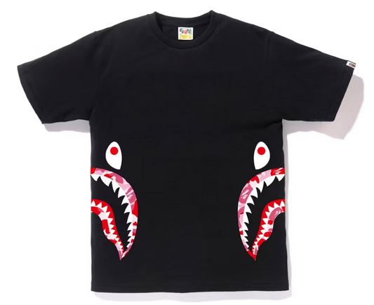 BAPE Side Shark Tee Black