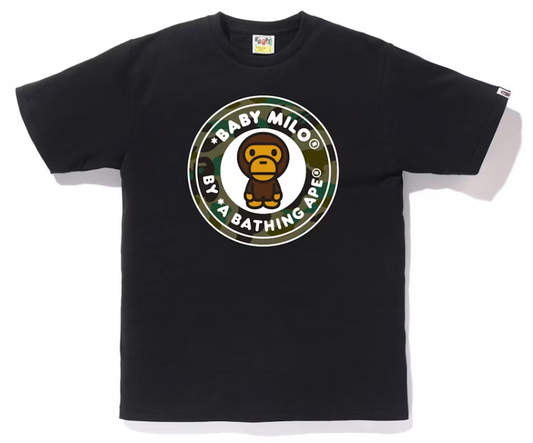 BAPE Black Green Camo Busy Works Tee