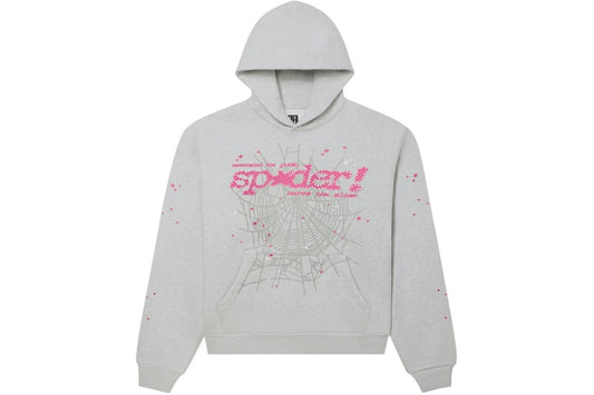Sp5der Punk V2 Hoodie Heather Grey
