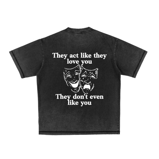 Compliments Love You, Like You Black Shirt