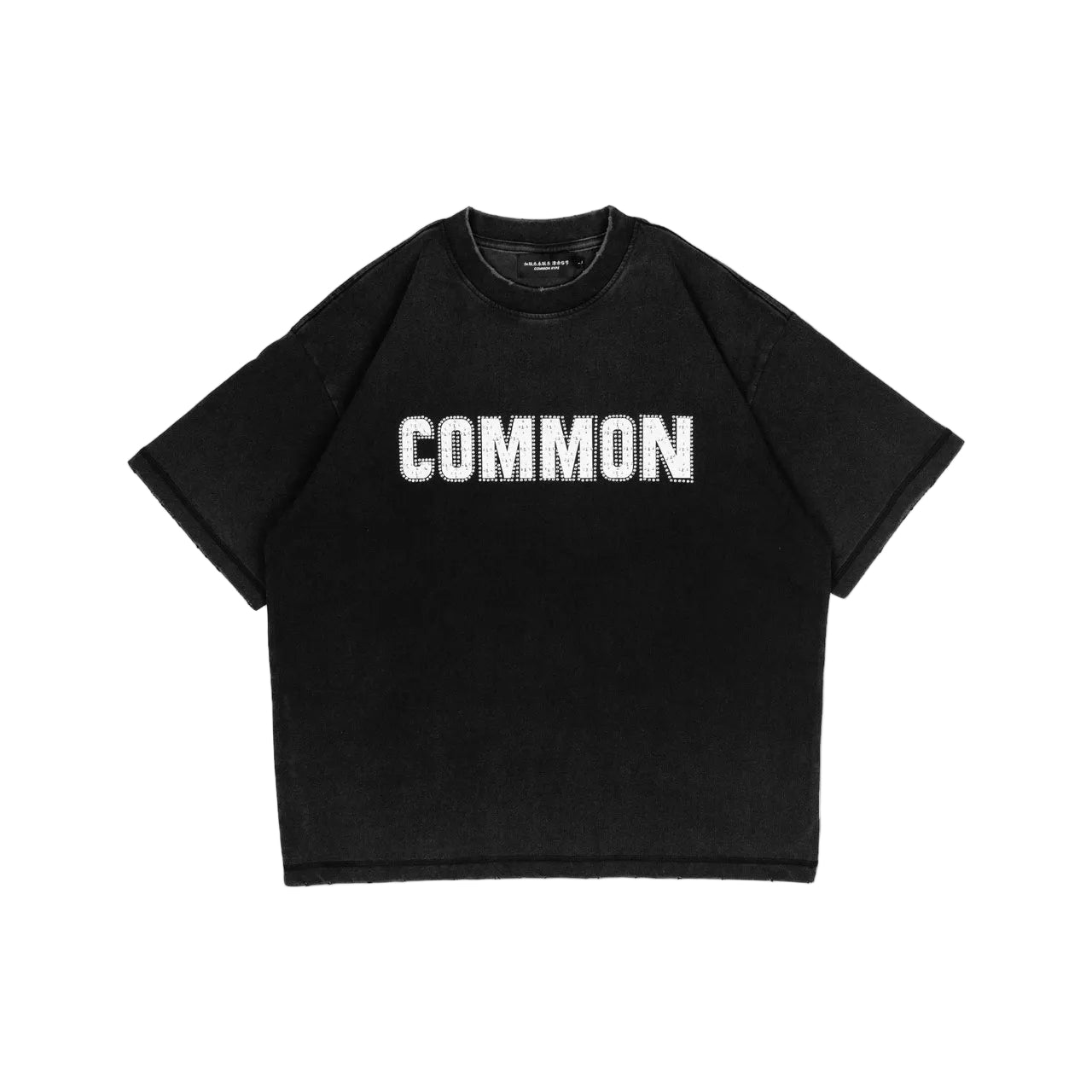 Commons Rhinestone Tee Vintage Black
