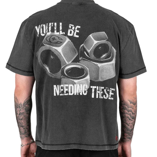 Commons No Mercy Nuts Tee Vintage Black
