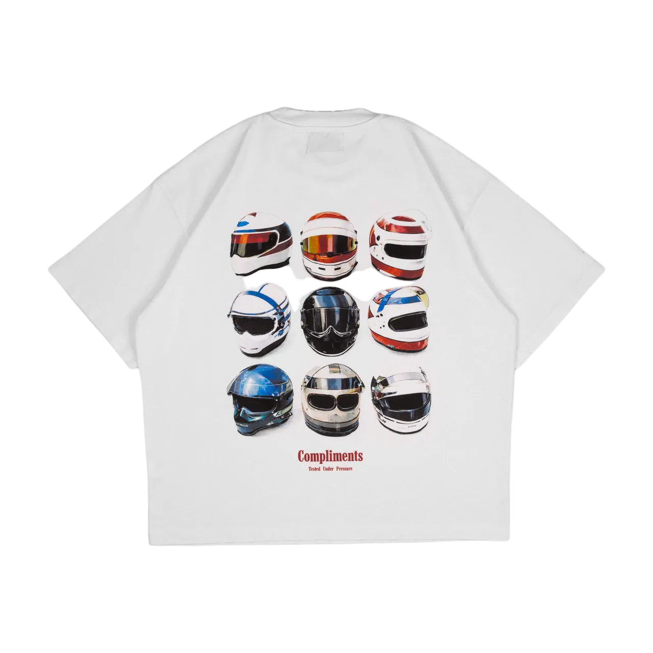 Compliments Tested Under Pressure Tee White